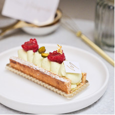 Pistachio Raspberries Millefeuille