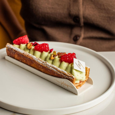 Pistachio Raspberries Millefeuille