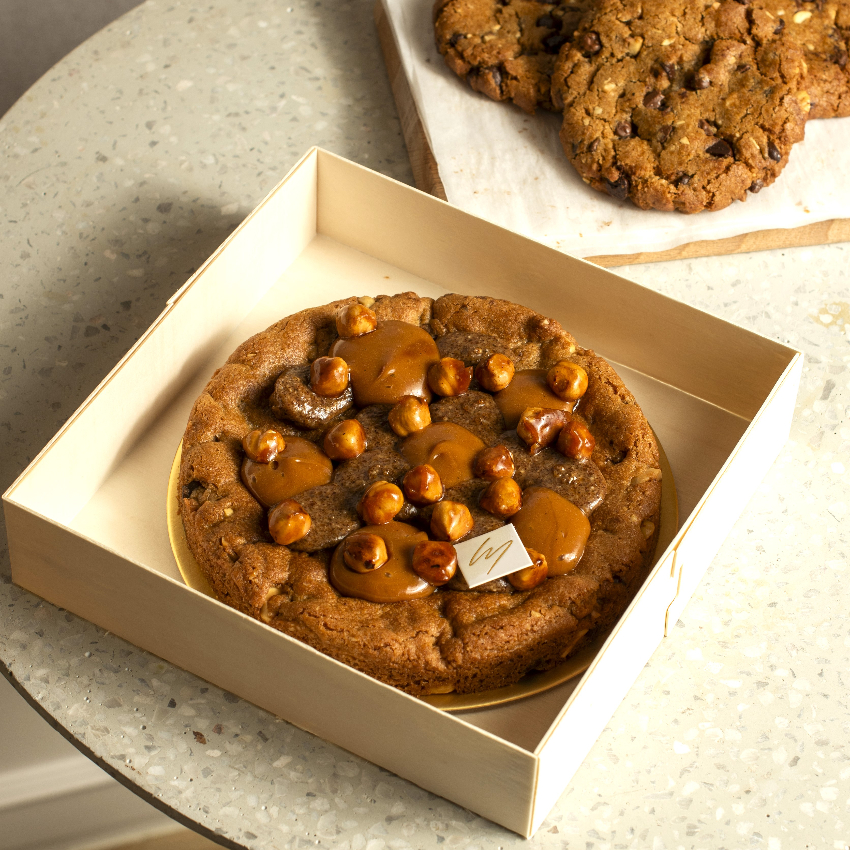 Giant Chocolate Chip and Hazelnut Cookie