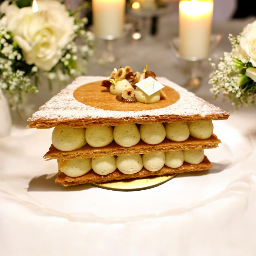 Vanilla Hazelnut Millefeuille (15cm)