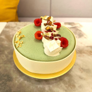 Pistachio and Raspberry Mousse Cake 15cm