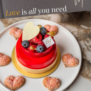 Valentine's Day Pistachio Raspberry Mousse Cake 10cm